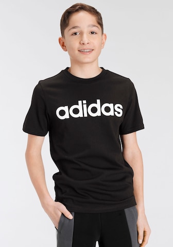 ADIDAS SPORTSWEAR Performance Shirt 'Essentials Linear Logo ' in Black: front