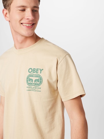 Obey Shirt in Beige