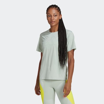 T-shirt fonctionnel 'Hiit' ADIDAS PERFORMANCE en vert : devant