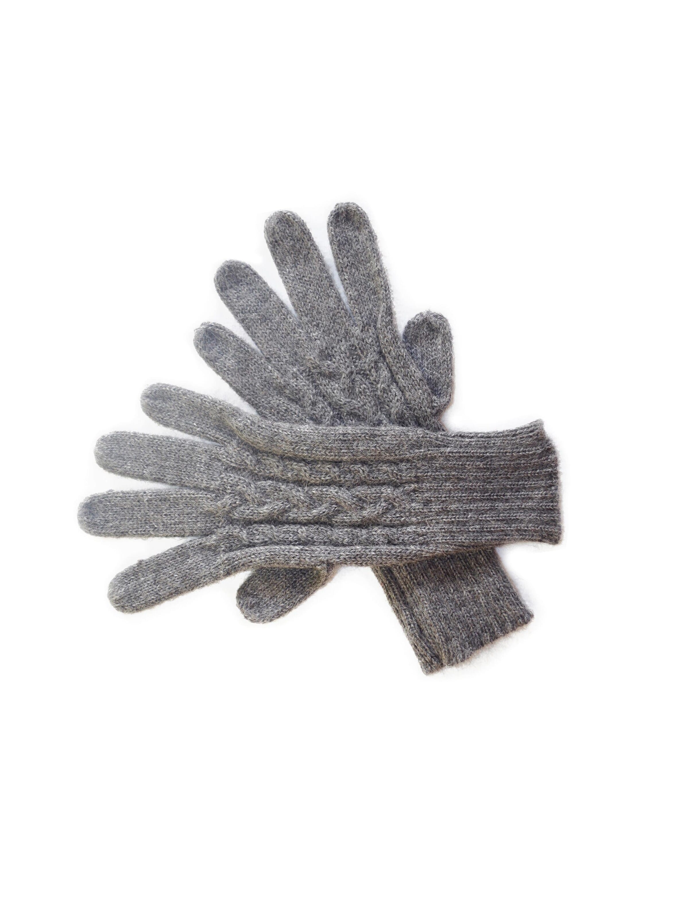 Posh Gear Full finger gloves 'Guantibrada' in Grey: front
