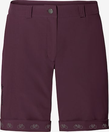 VAUDE Outdoor Pants in Red: front