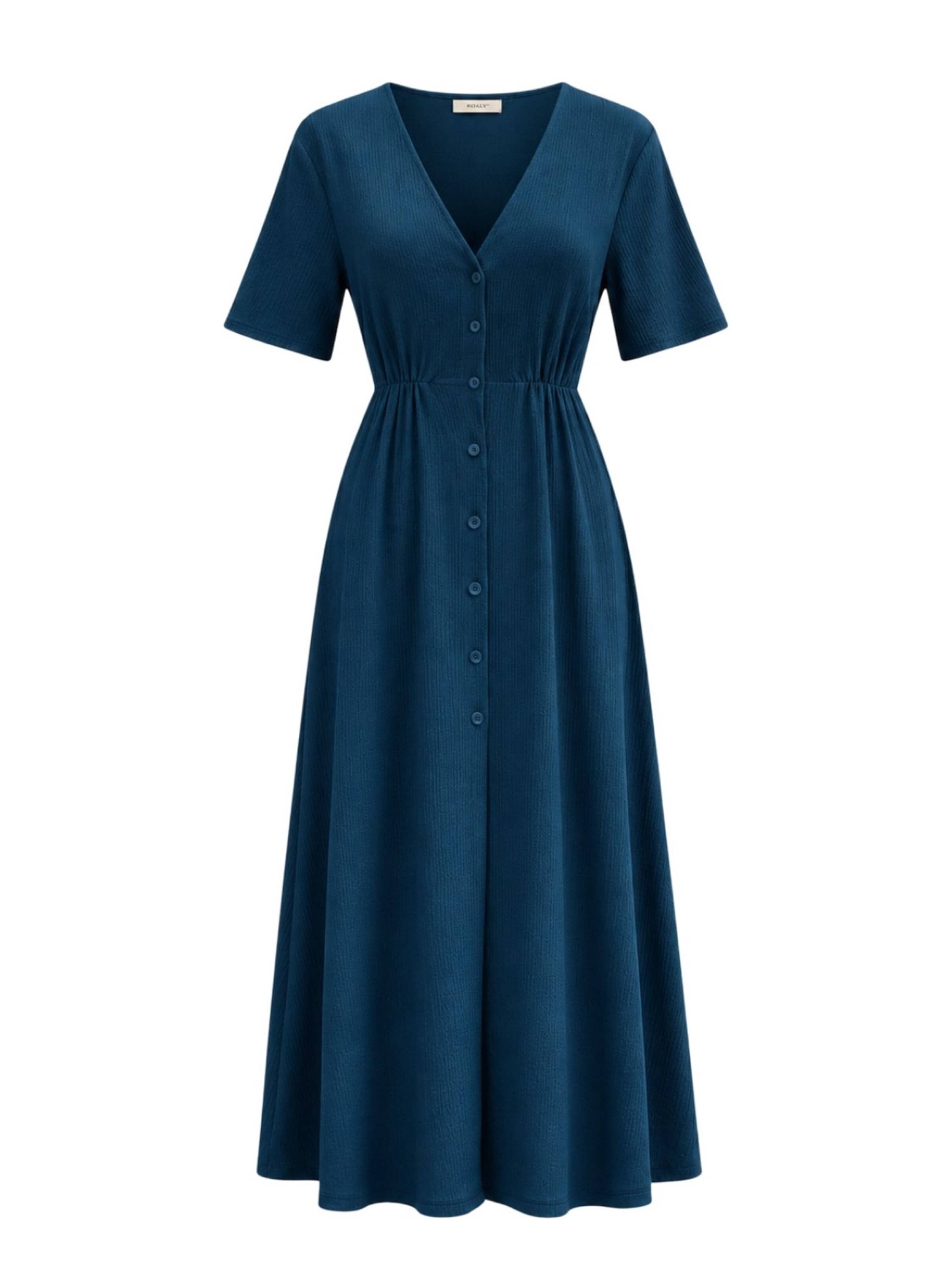 Ocoza Dress in Blue: front