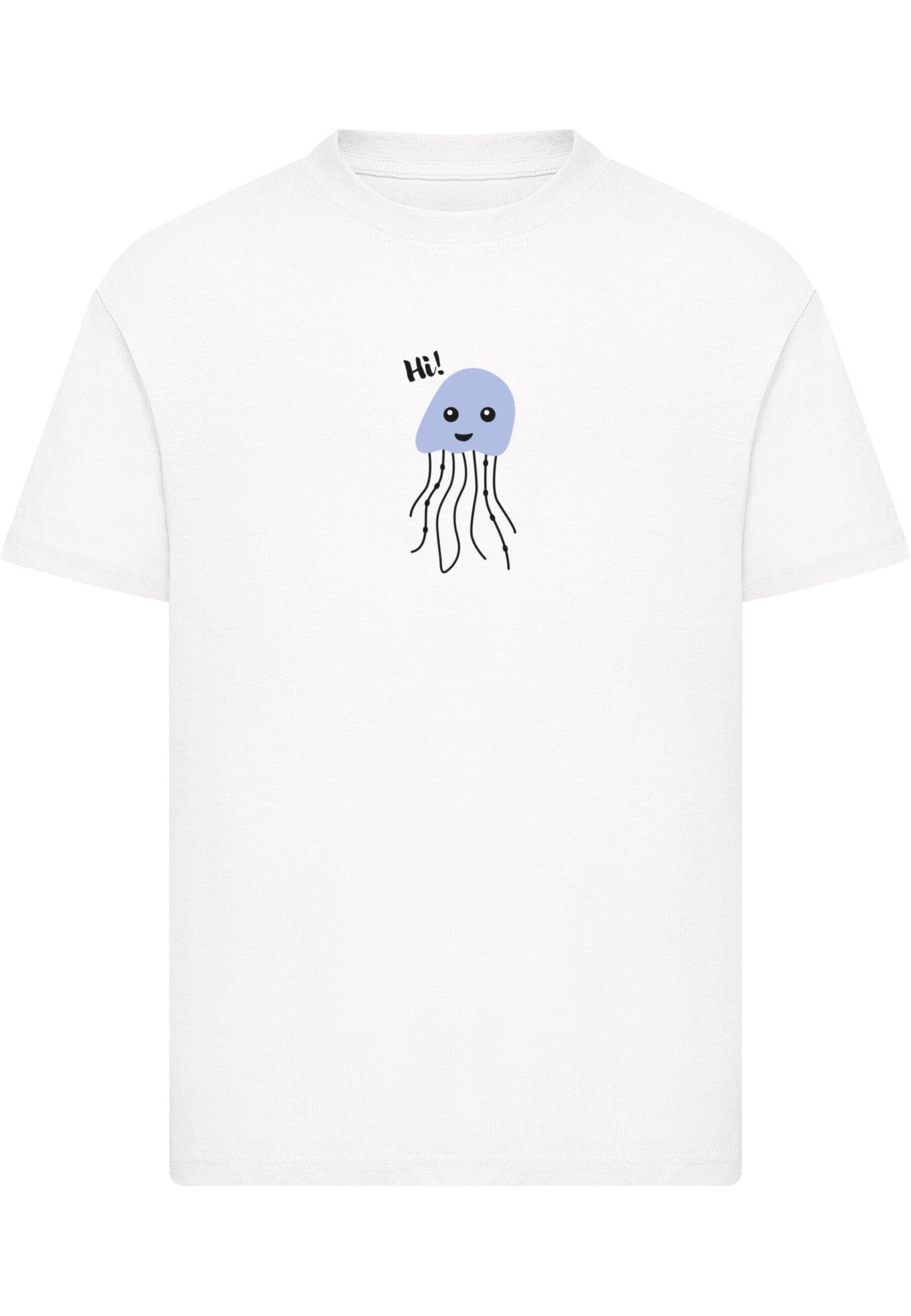 T-Shirt 'Octopus Hi' Merchcode en blanc : devant