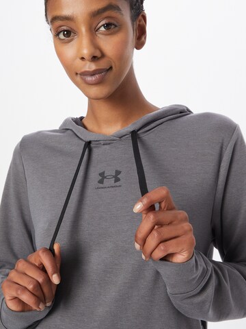 UNDER ARMOUR Športová mikina 'Rival' - Sivá