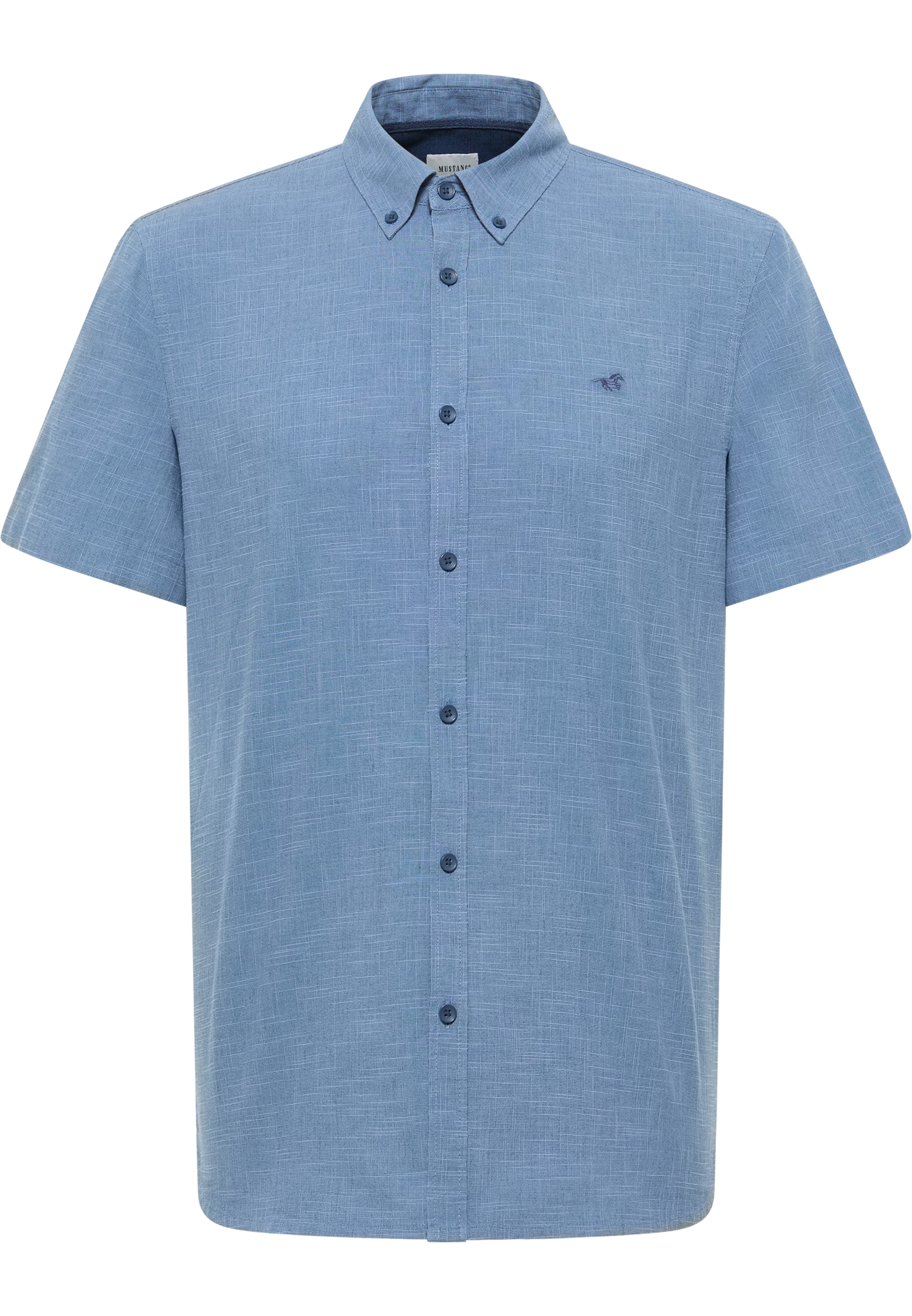 MUSTANG Button Up Shirt 'Berkeley' in Blue: front