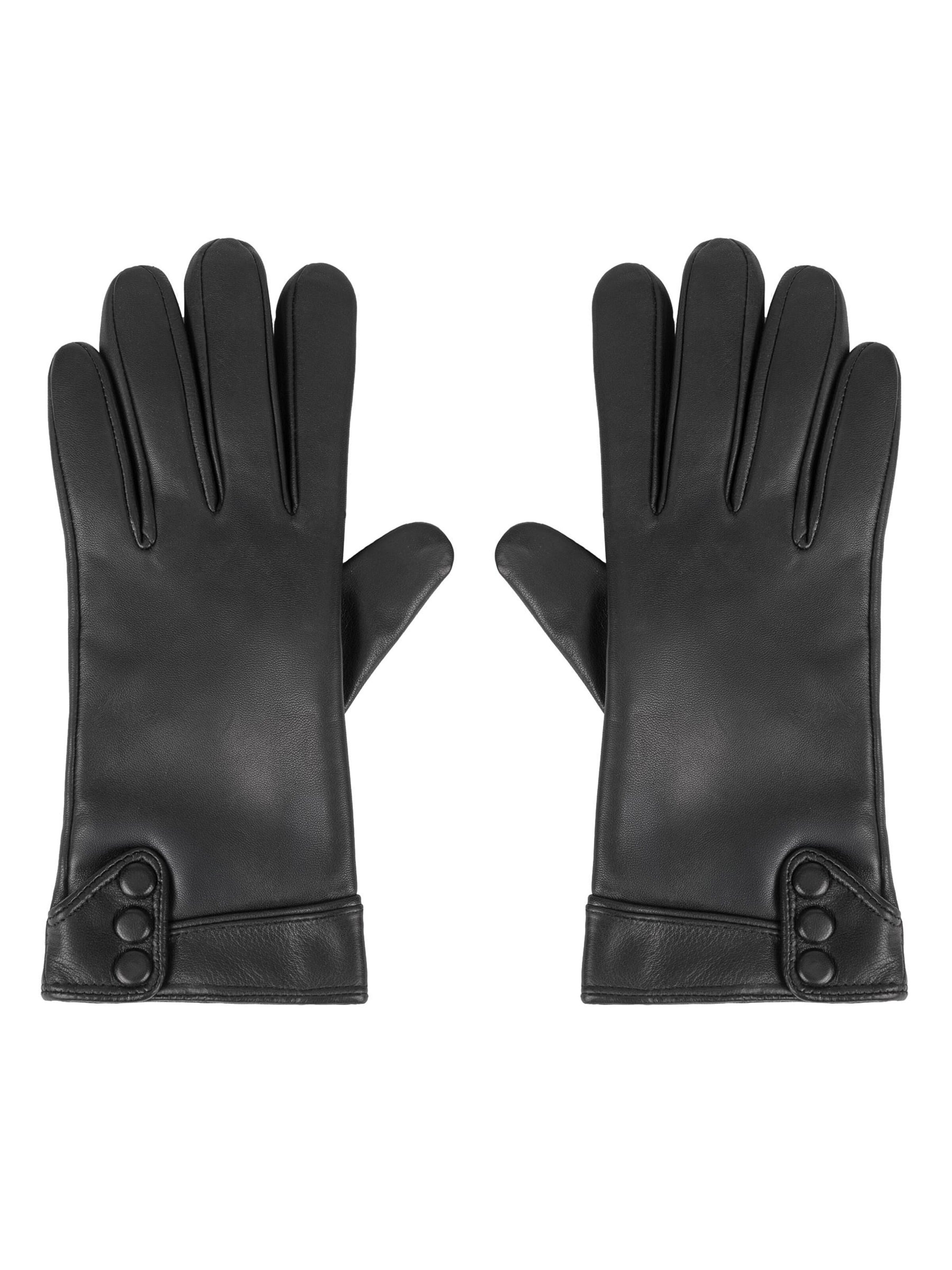 Vivisence Full Finger Gloves '7211' in Black: front