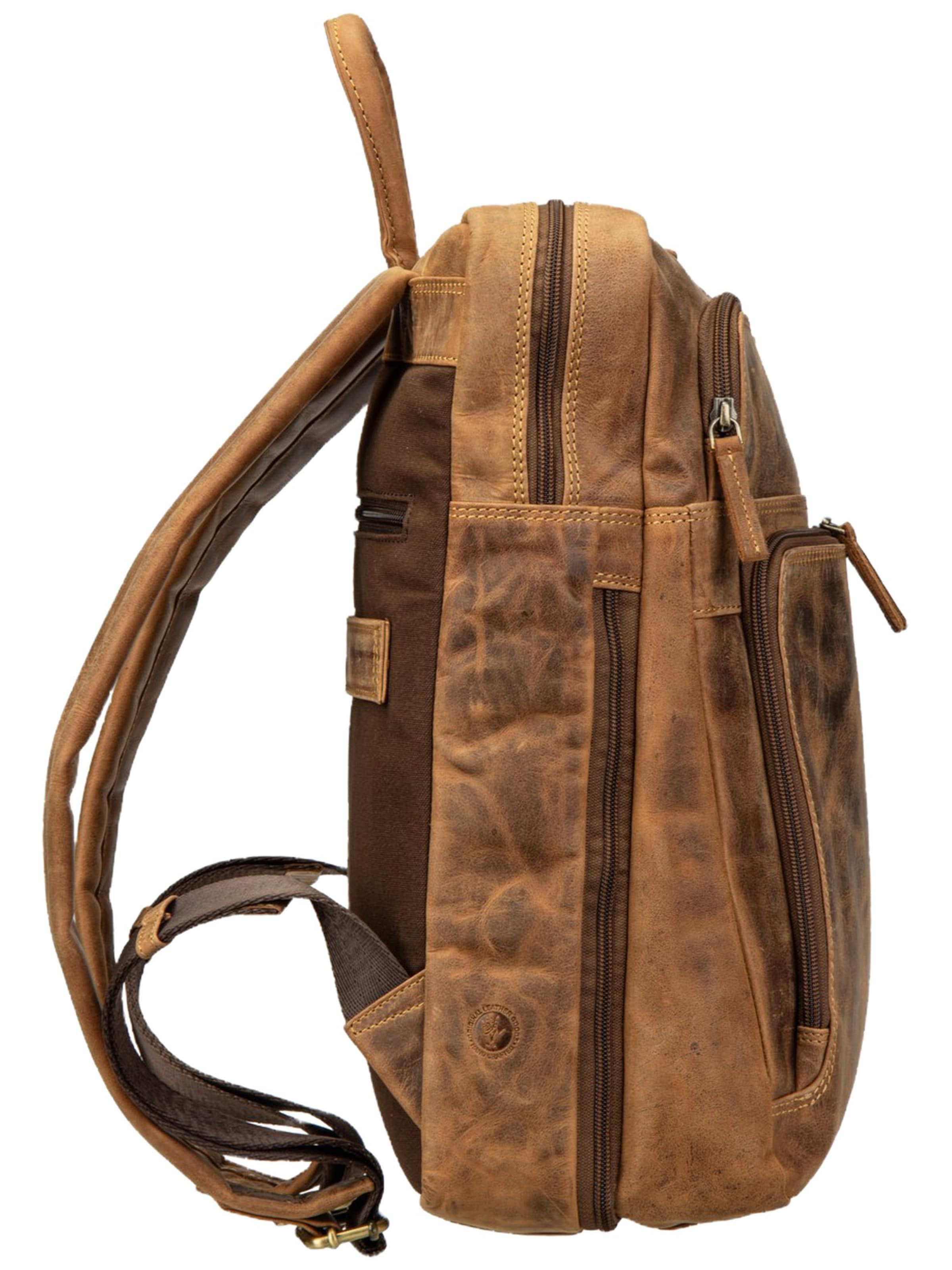 GREENBURRY Backpack ' Vintage Business Project 1 ' in Brown
