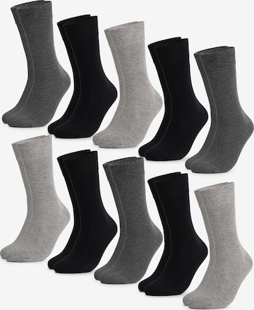 Occulto Socks 'Diabetiker Goetz' in Grey: front