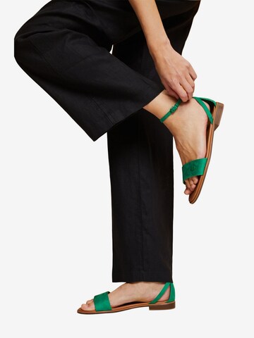 Sandalo con cinturino di ESPRIT in verde: frontale