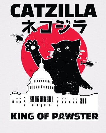 watabout.kids Shirt 'Catzilla' in White