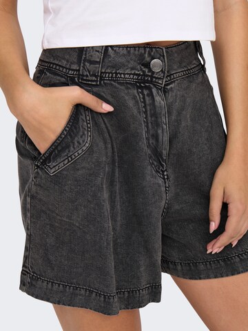 ONLY Loose fit Pleat-Front Pants 'ONLKENYA' in Grey