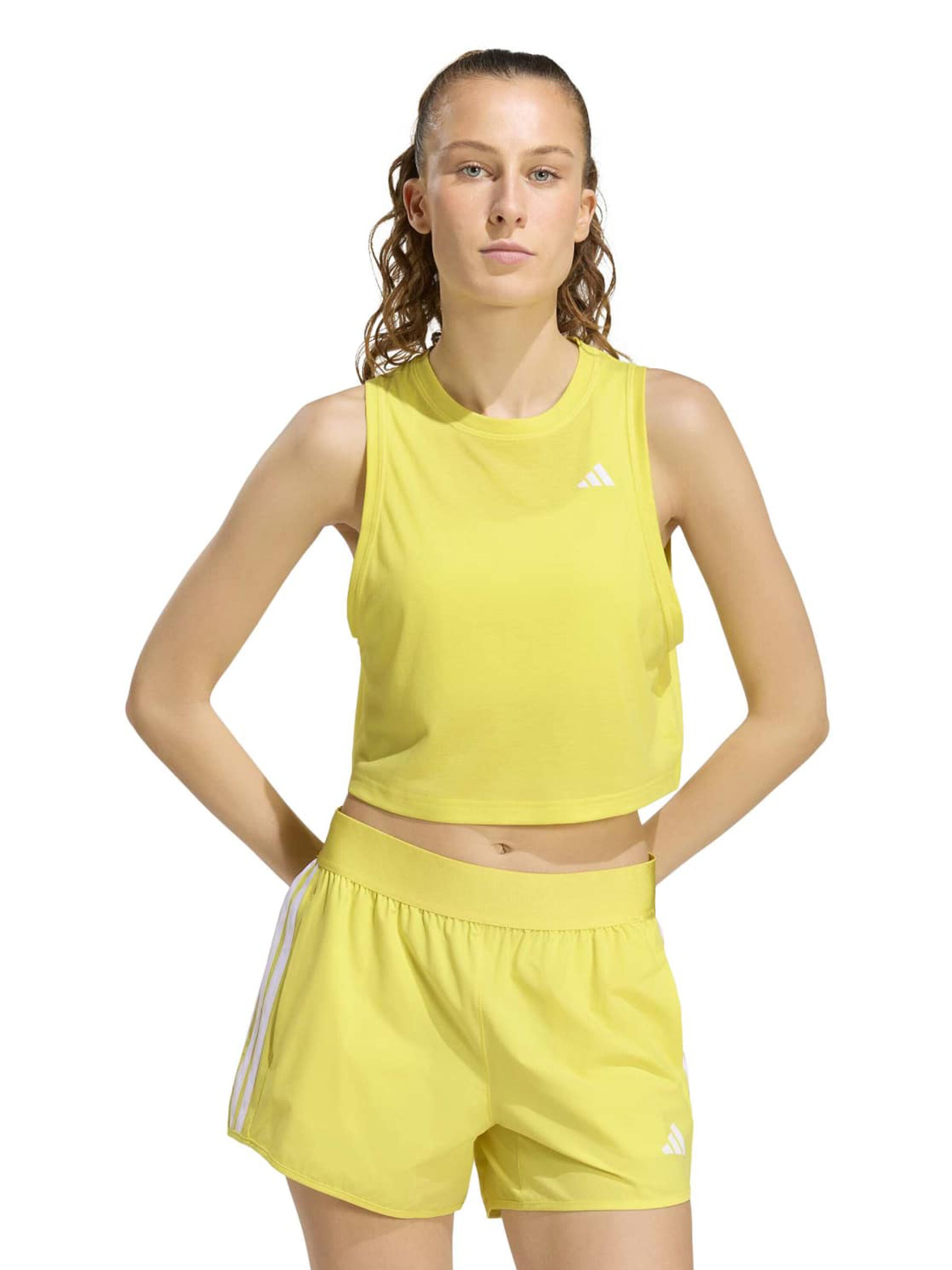 ADIDAS PERFORMANCE Sporttopp i gul: framsida