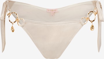 Moda Minx Bikinibroek 'Mykonos Pendant Hoop Tie Side' in Beige: voorkant