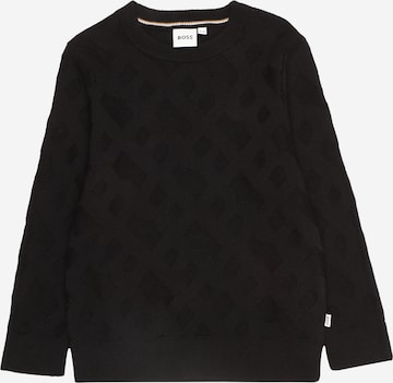 BOSS Kidswear Sweater in Black: front