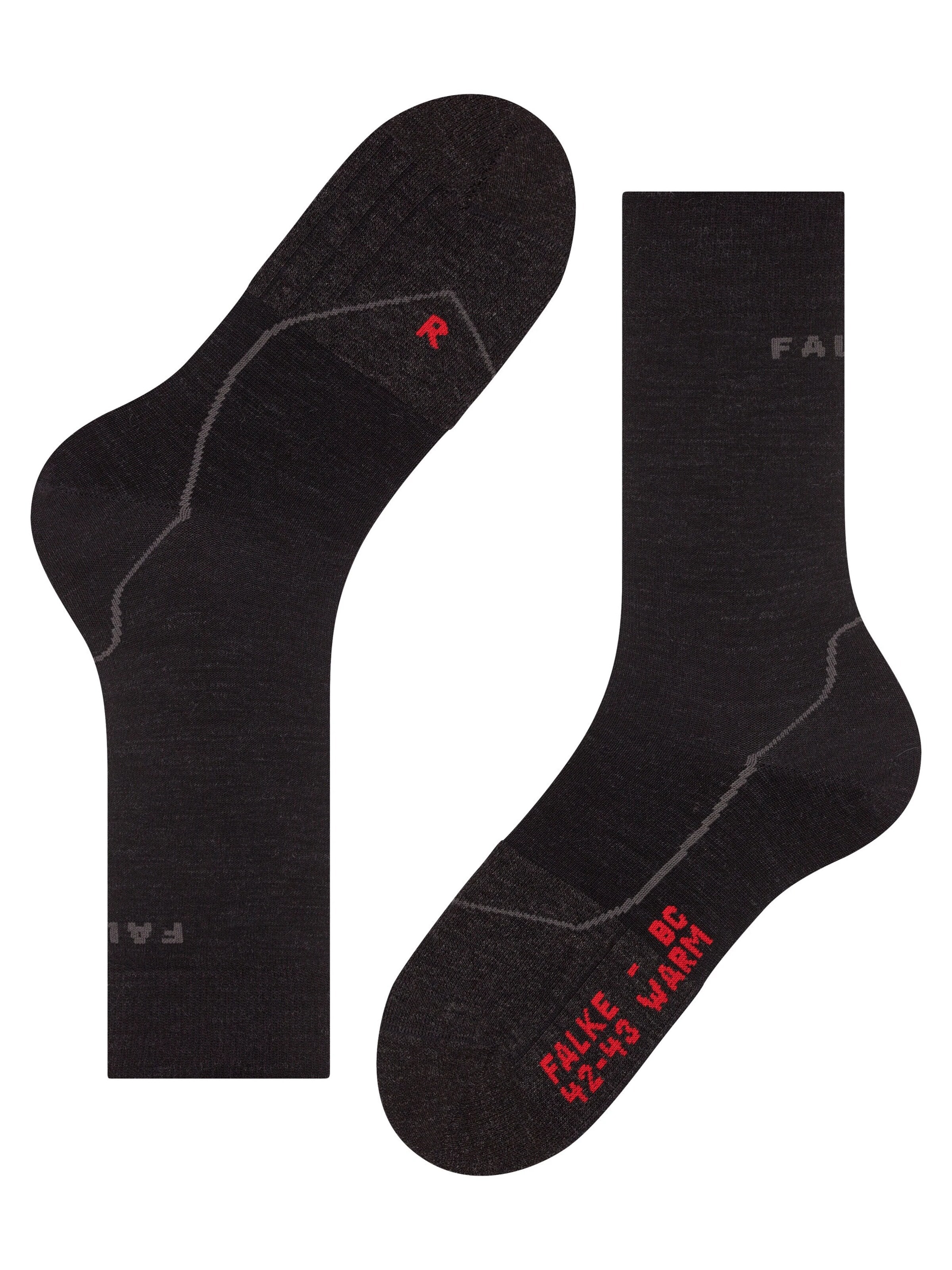 FALKE Athletic Socks 'BC Warm Comfort' in Black
