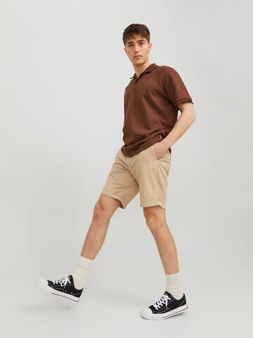 JACK & JONES regular Bukser i beige