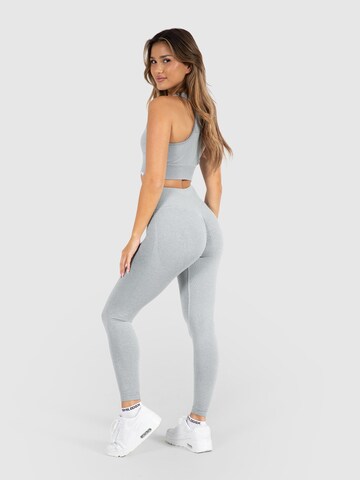 Smilodox Skinny Sporthose 'Amaze Scrunch' in Grau