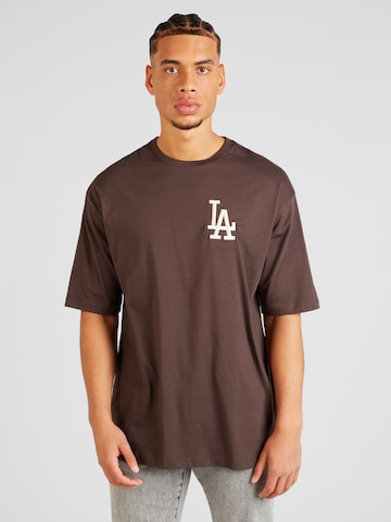 NEW ERA Shirt 'LEAGUE ESSENTIALS' in Brown: front