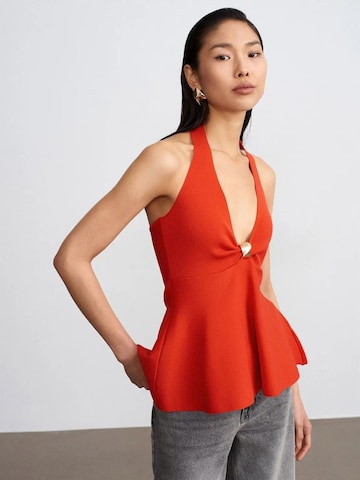 Dilvin Blouse 'Blusen' in Orange: front