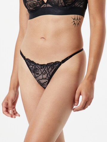 Hunkemöller Thong 'Luna' in Black: front