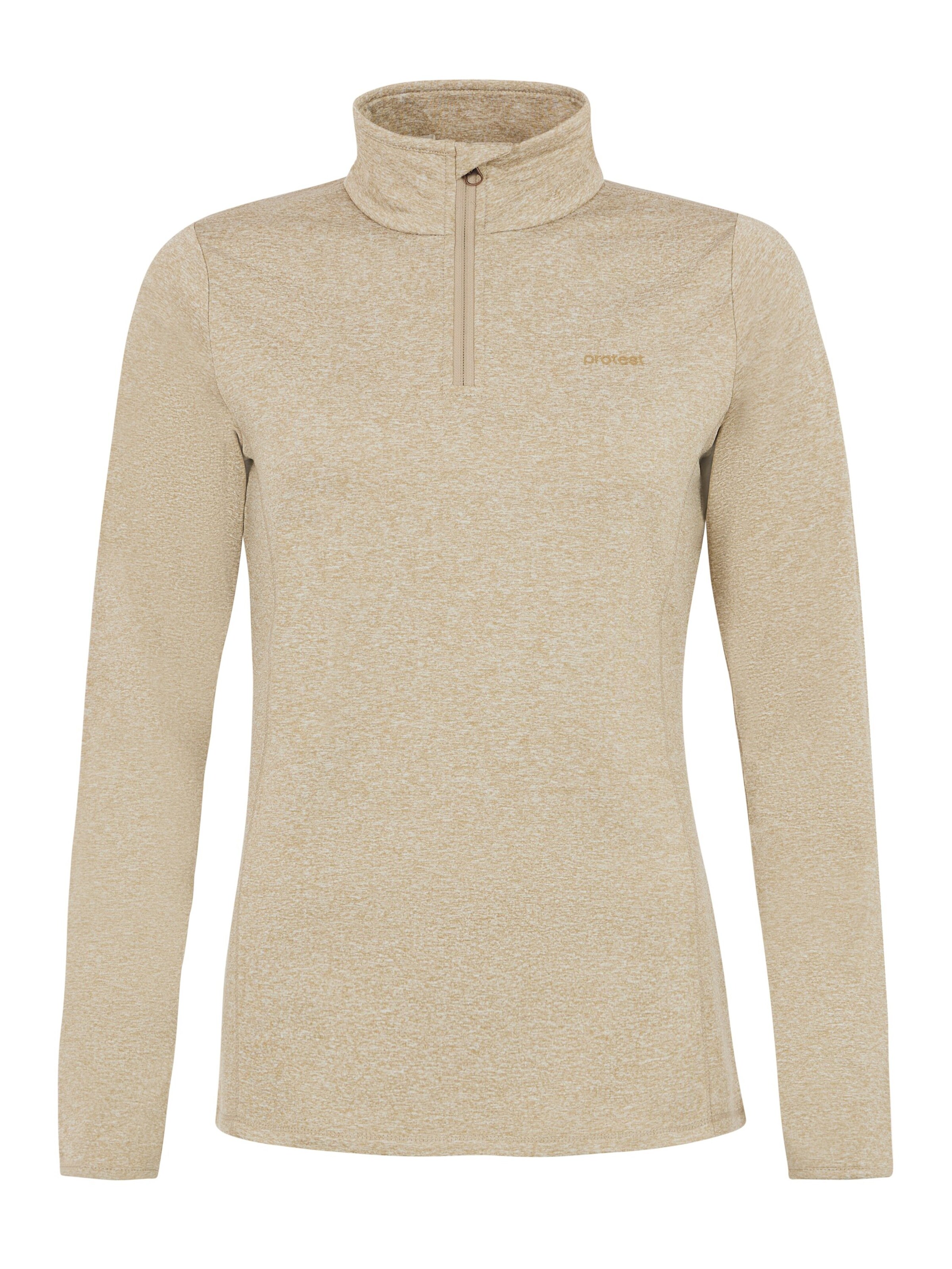 PROTEST Sportief sweatshirt 'REFABRIZM' in Bruin: voorkant