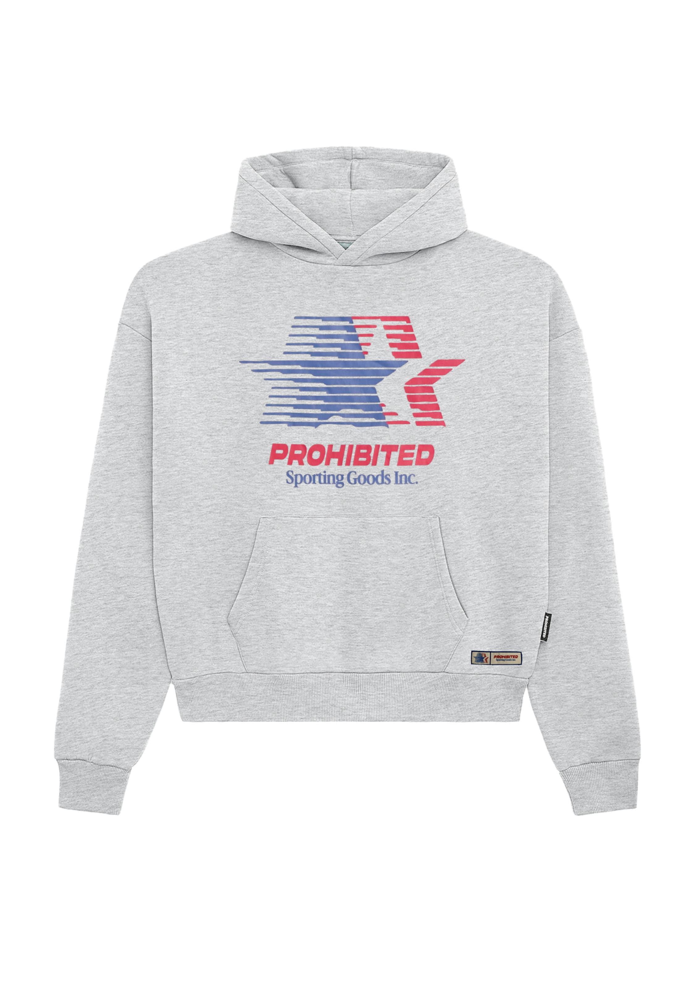 Prohibited - Sweatshirt 'Sporting Goods' em cinzento: frente