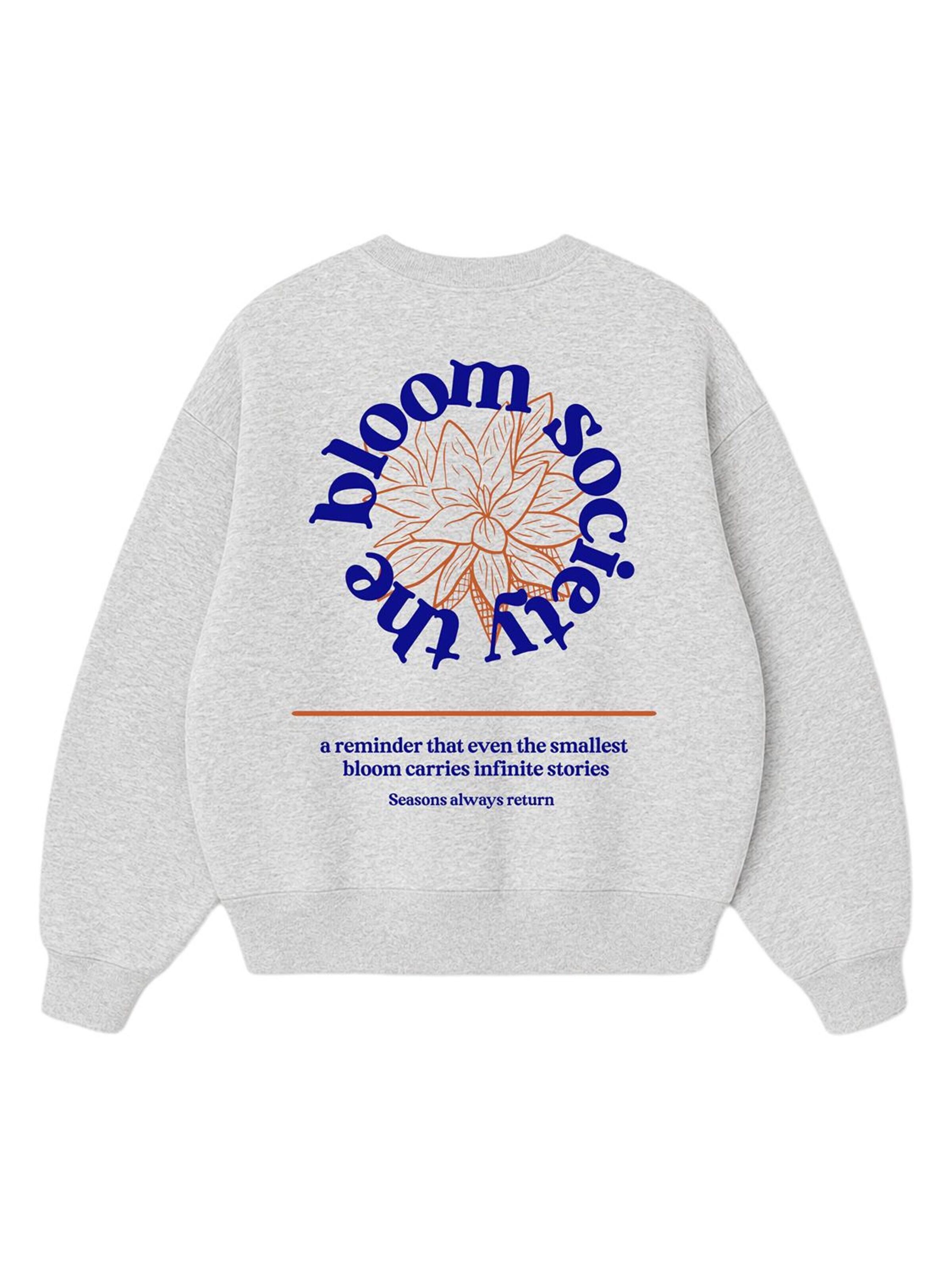 Onirique Bluzka sportowa 'Bloom Society Crewneck' w kolorze szary