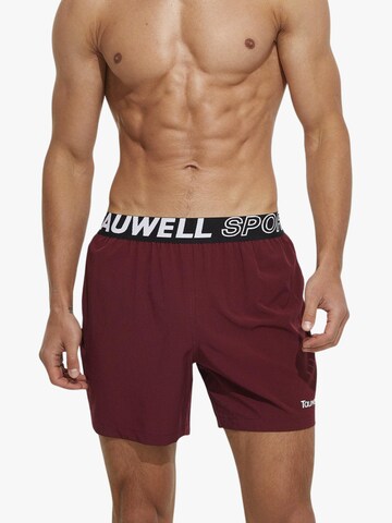 TAUWELL Workout Pants in Red: front