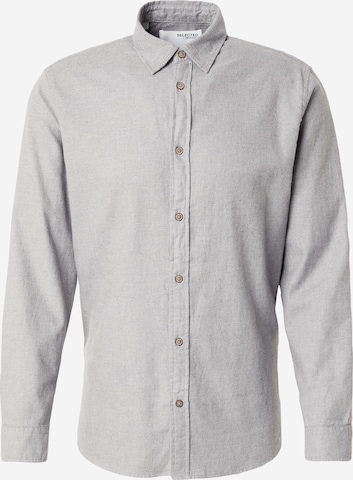 SELECTED Рубашка 'SLHOwen' в Серый: спереди