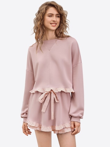 Imily Bela Hlačni kostim | roza barva: sprednja stran