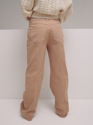 Wide leg Pantaloni 'Evelyn' di LENI KLUM x ABOUT YOU in beige