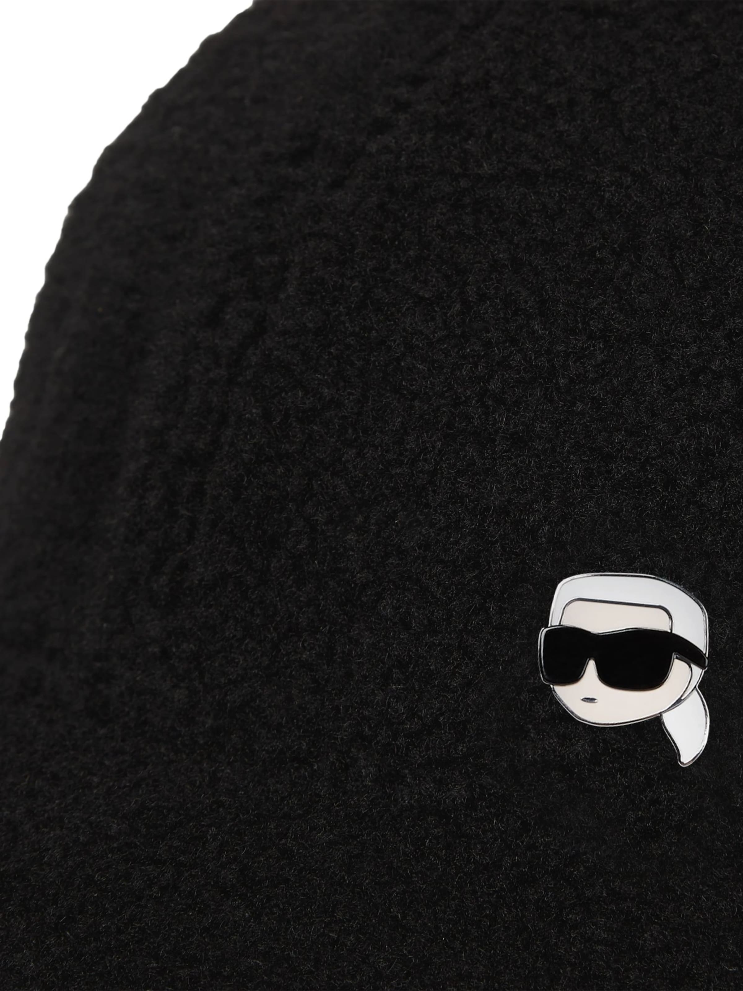 Karl Lagerfeld - Gorra 'Ikon ' en negro