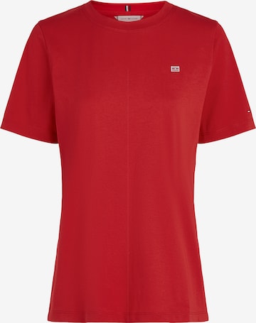 T-shirt TOMMY HILFIGER en rouge : devant