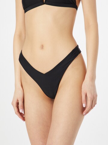 Misspap Bikini Bottoms in Black: front