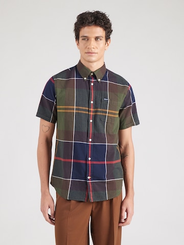 Barbour Regular Fit Hemd 'Douglas' in Grün: Vorderseite