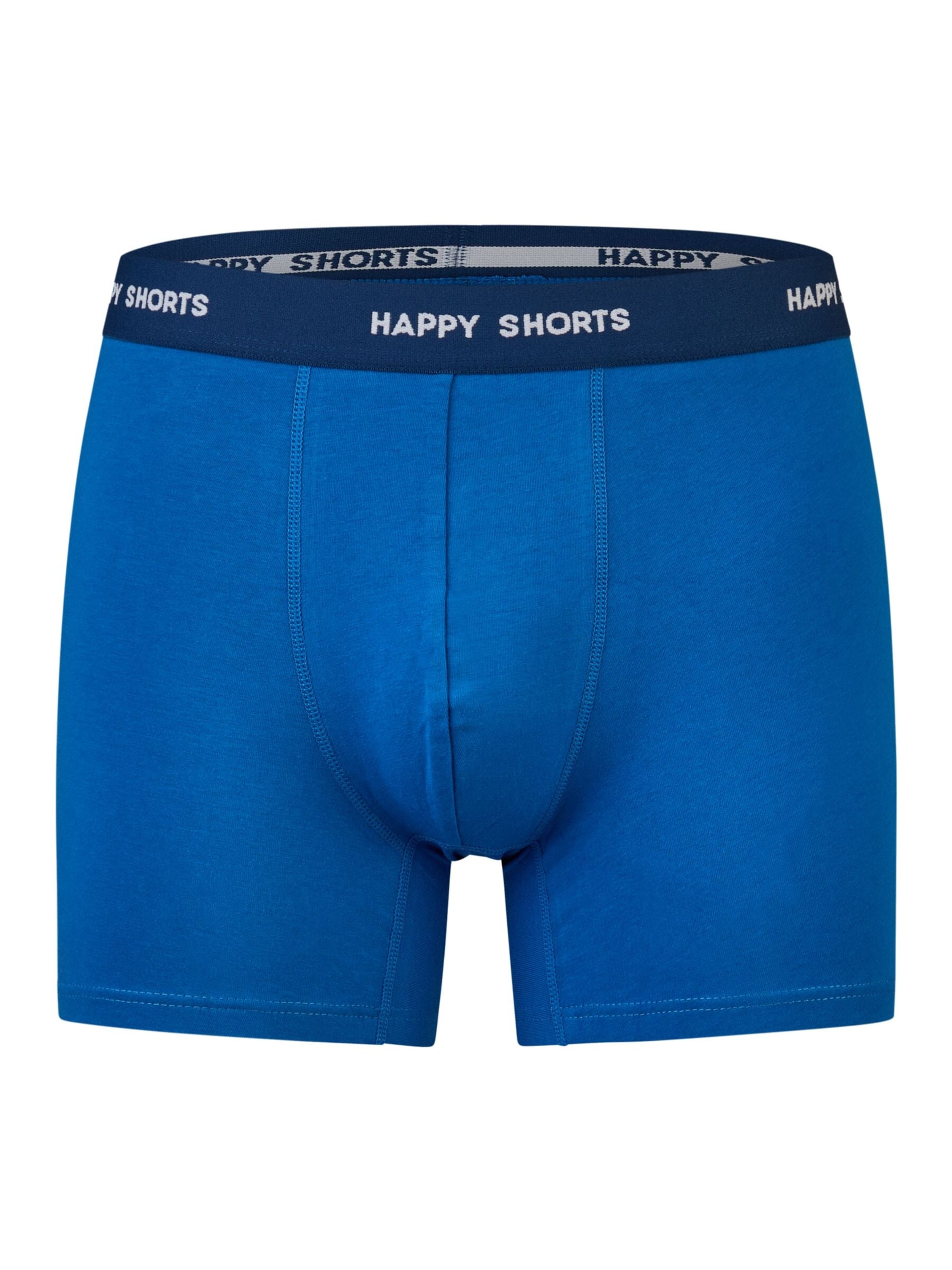 Happy Shorts Boxershorts 'Happy' in Blauw