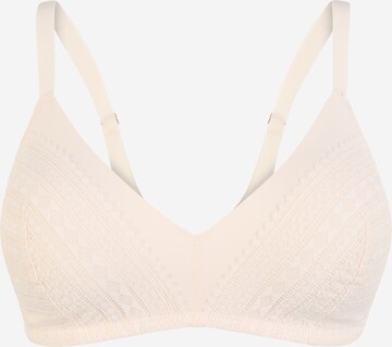 ETAM Triangle Bra in Beige: front