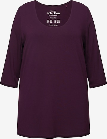 T-shirt Ulla Popken en violet : devant