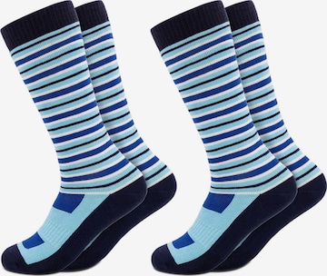 Occulto Athletic Socks in Blue: front