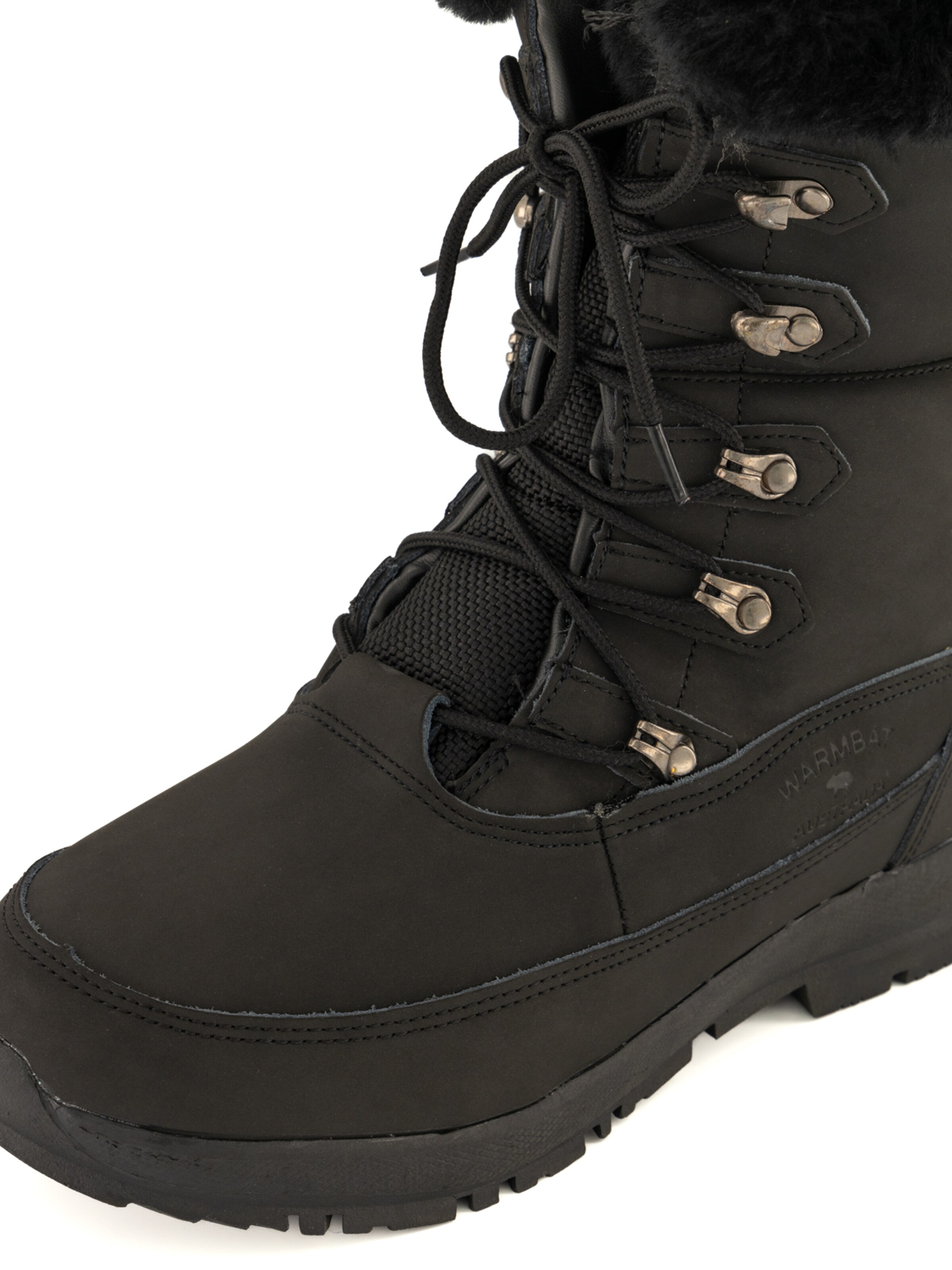 Warmbat Snowboots 'Hotham' in Schwarz