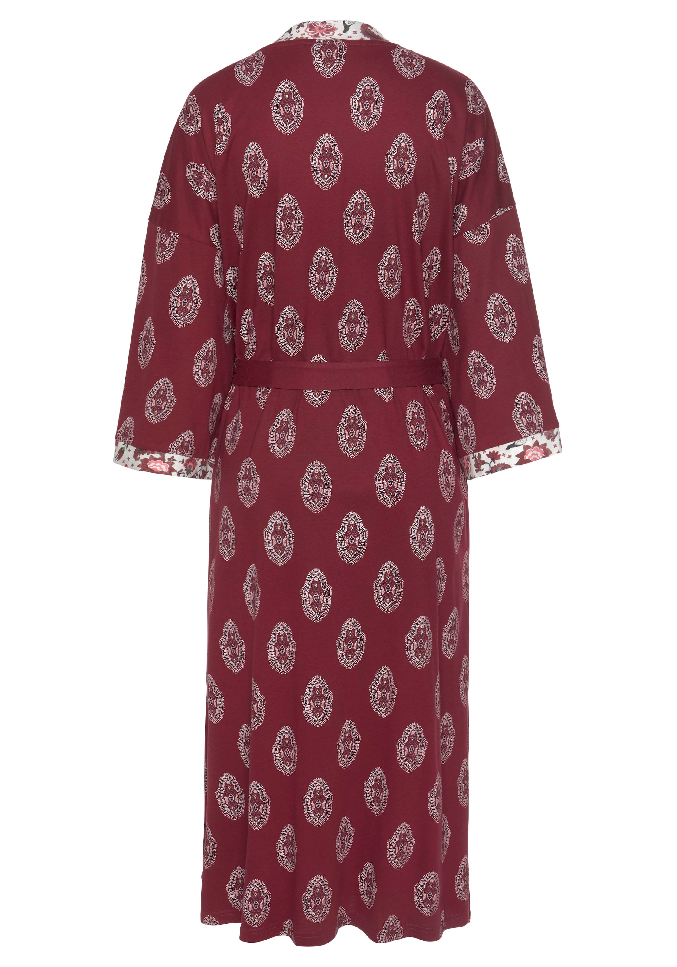 s.Oliver Szlafrok długi w kolorze czerwony: tył