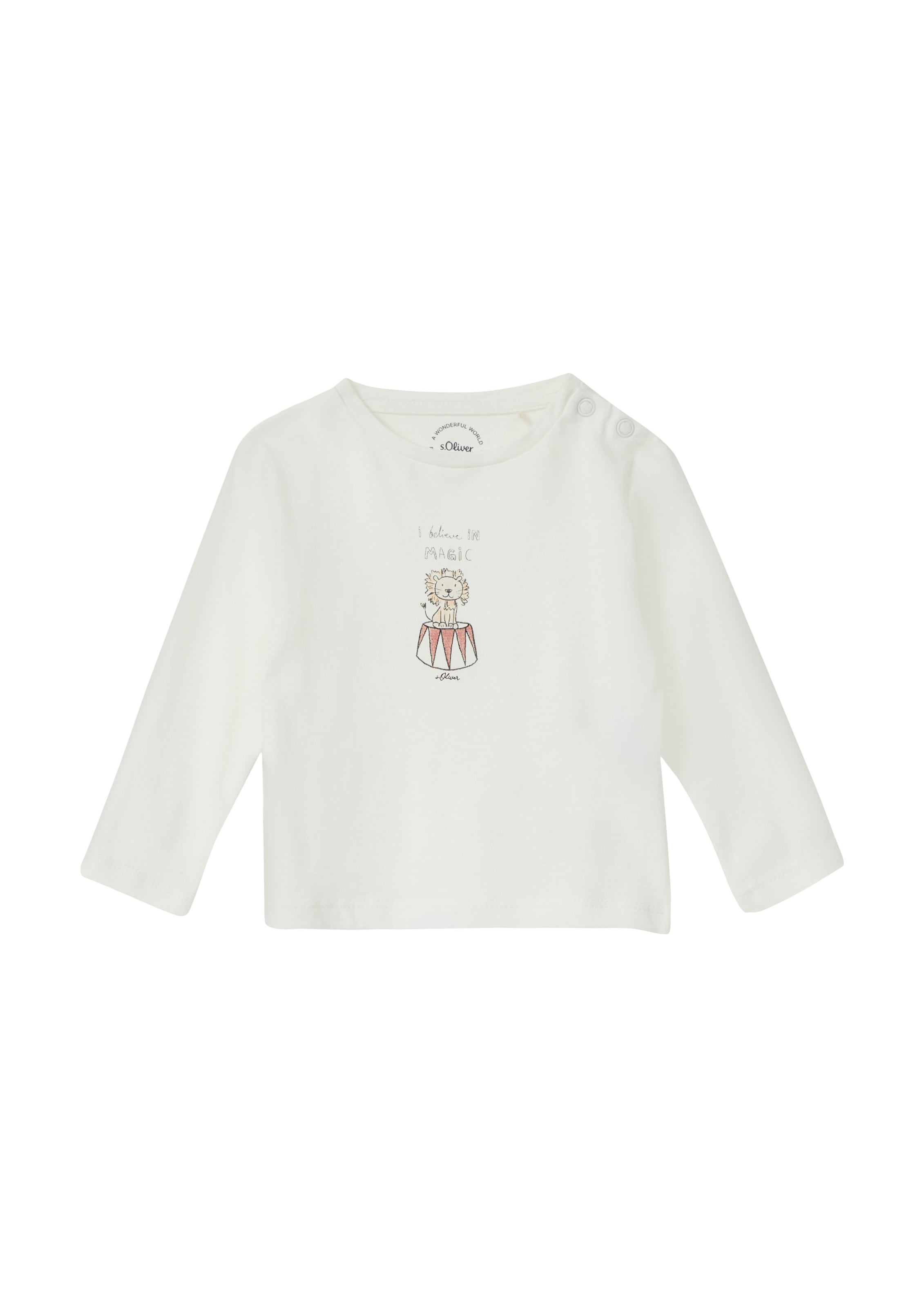 s.Oliver Shirt in Beige: voorkant