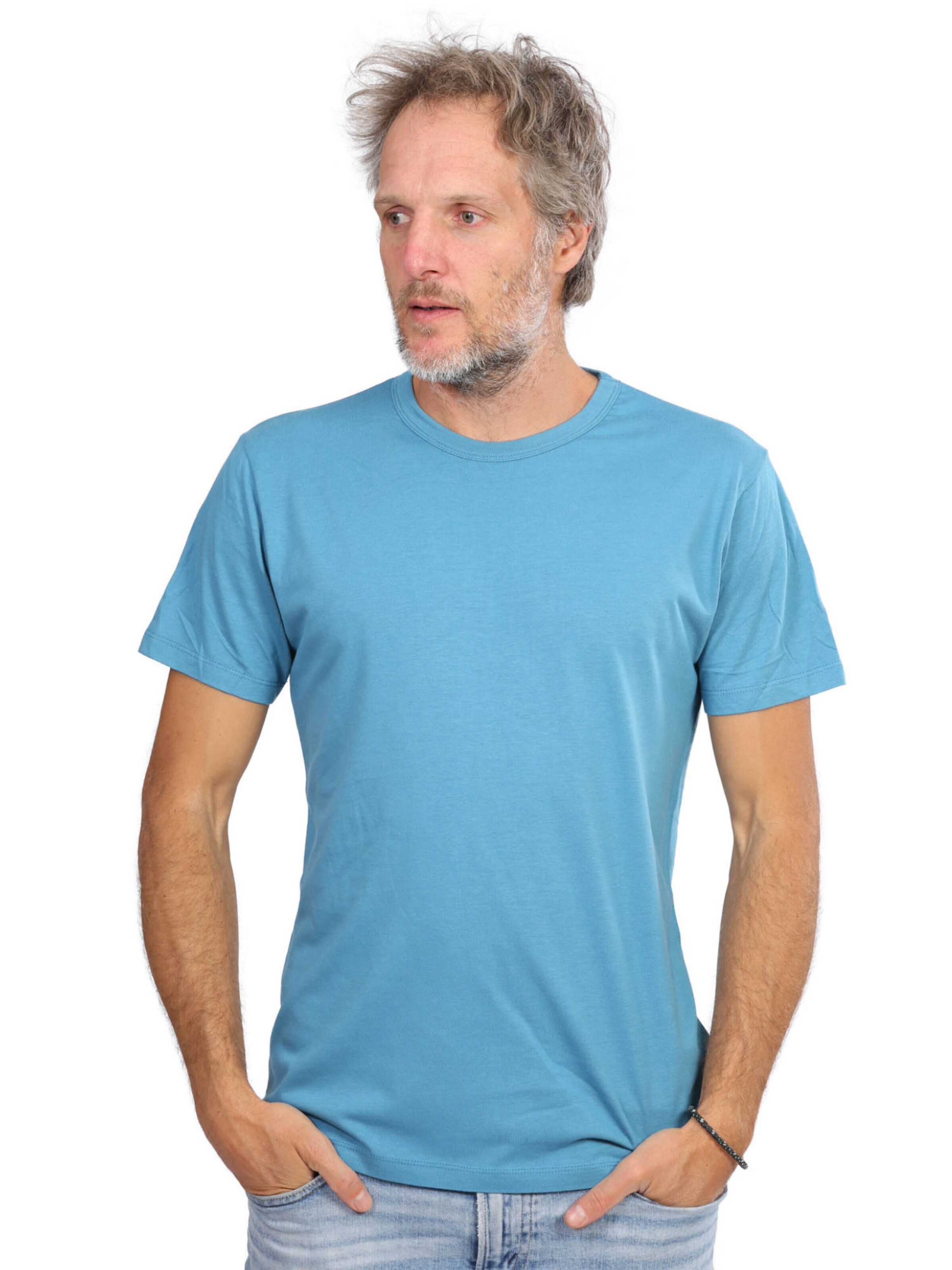 T-Shirt 'Fairwear Bambus' Life-Tree en bleu