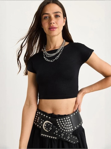 T-shirt Bianco Lucci en noir