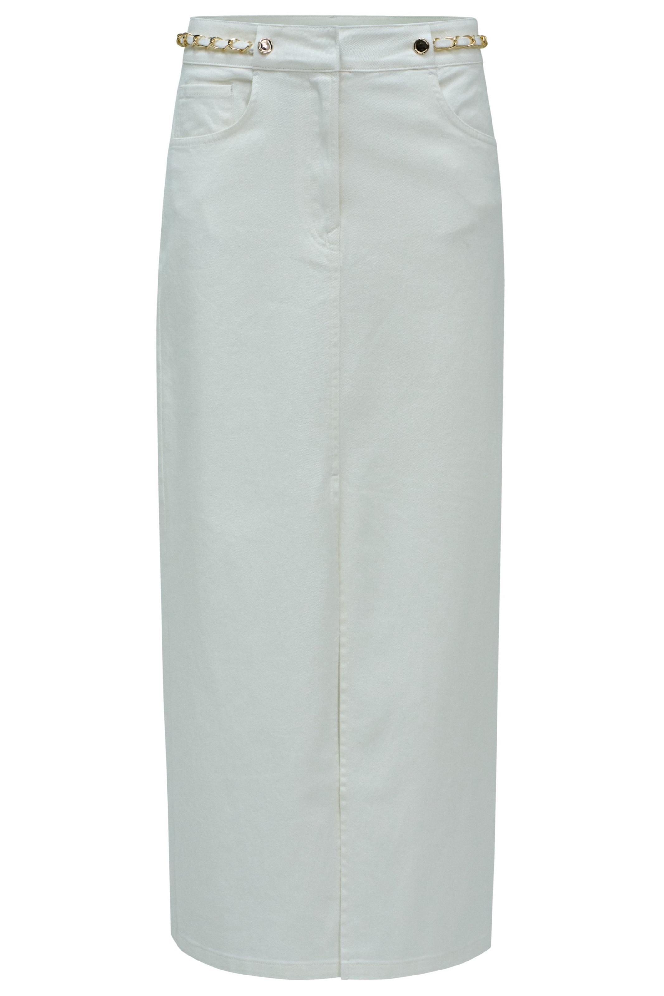 Salsa Jeans Skirt 'True' in White: front