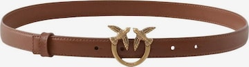 PINKO Riem 'LOVE BERRY H3 VITELLO SETA 100125 A0F1' in Bruin: voorkant