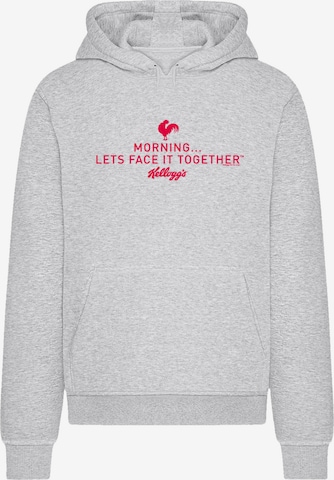 F4NT4STIC Sweater 'Kellogg's Breakfast Cereals Morning Lets Face It' in Grey: front