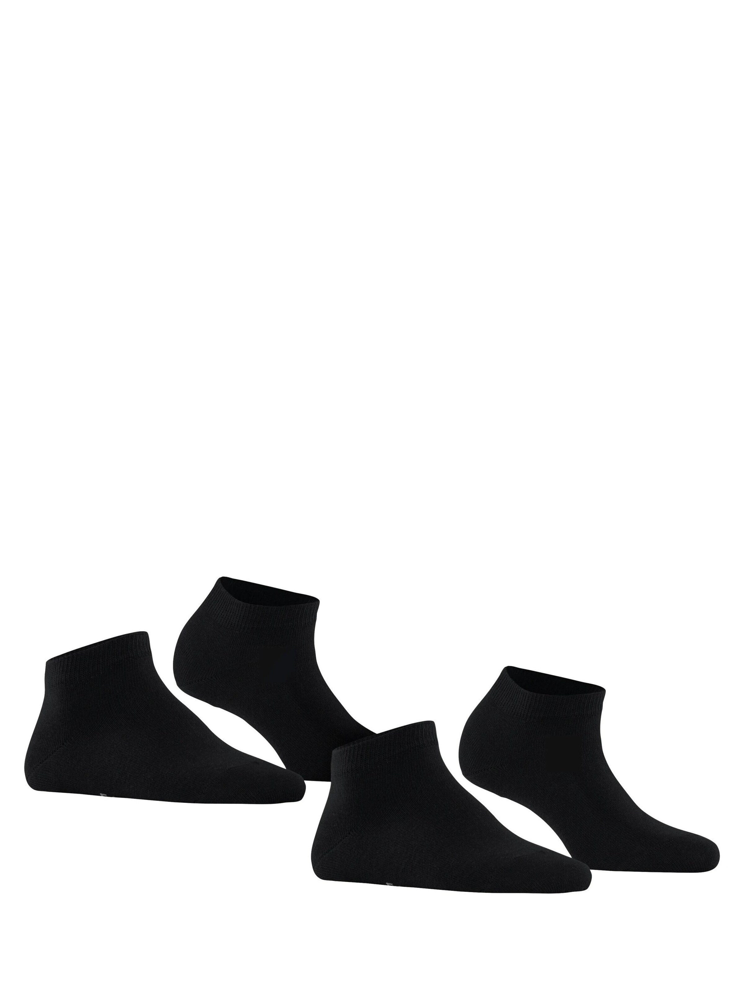 FALKE Füßlinge 'Happy 2-Pack'‌‌‌‌‌‌‌ in Schwarz
