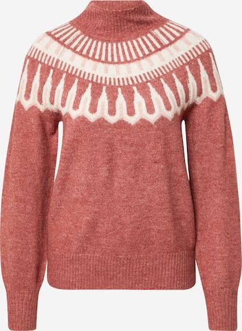 VERO MODA Sweter 'Simone' w kolorze czerwony: przód