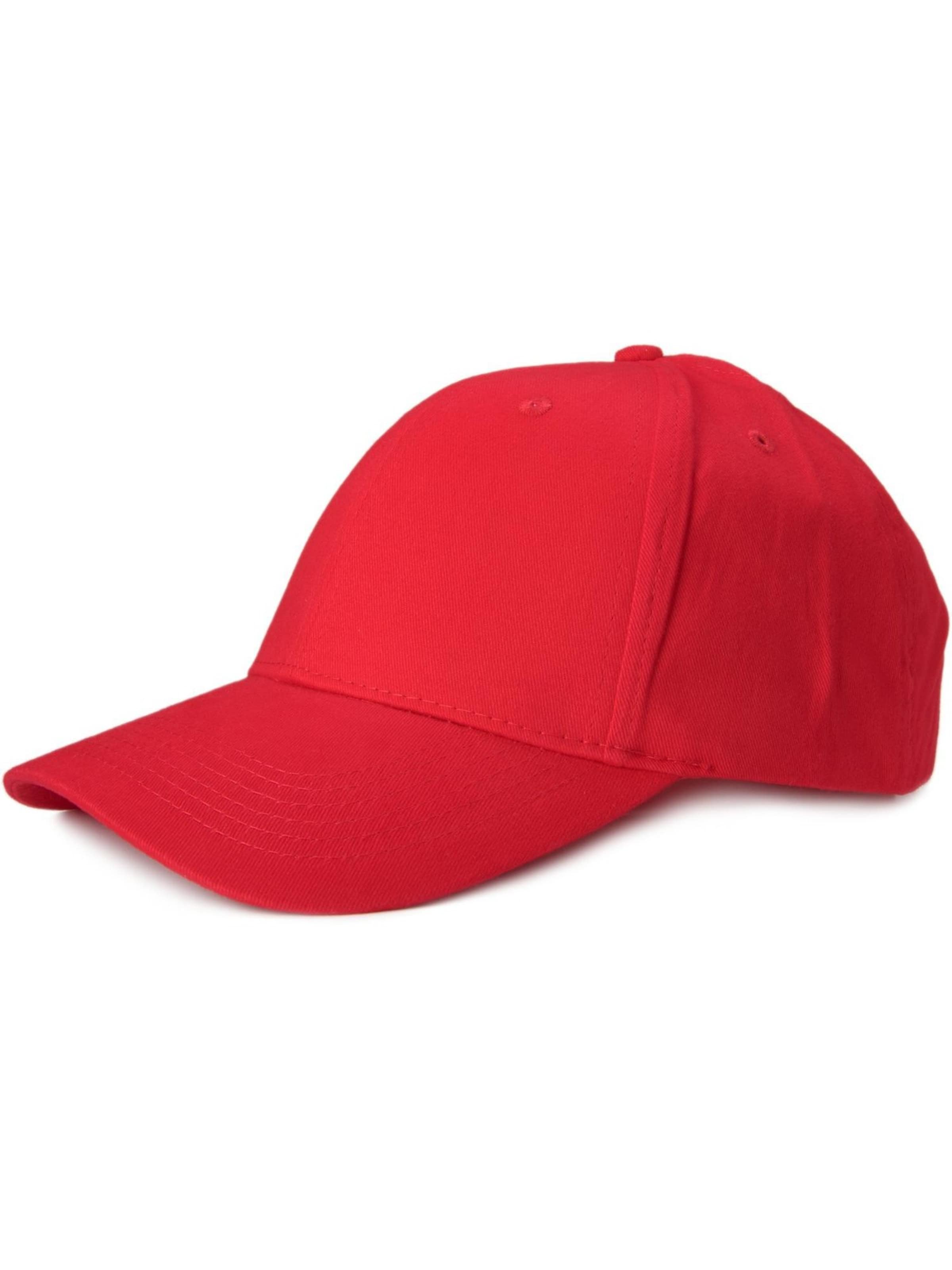 styleBREAKER Cap 'Baseball Cap Einfarbig'‌‌‌‌‌‌ in Rot: Vorderseite
